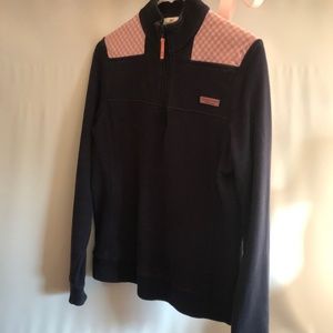 Vineyard Vines Navy Blue Striped Shep Pullover